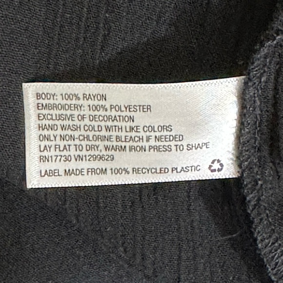 Xhilaration sz XSm dress-tunic boho style in black with a lovely trim sheer - Picture 13 of 13